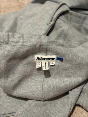 Adererror Men's Gray Hoodie Sweater - Light Gray